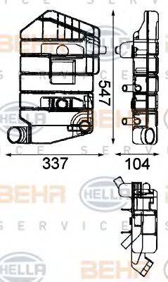 DAF 1295 910 Компенсаційний бак, охолоджуюча рідина