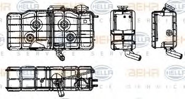 BEHR 1202026 Компенсаційний бак, охолоджуюча рідина