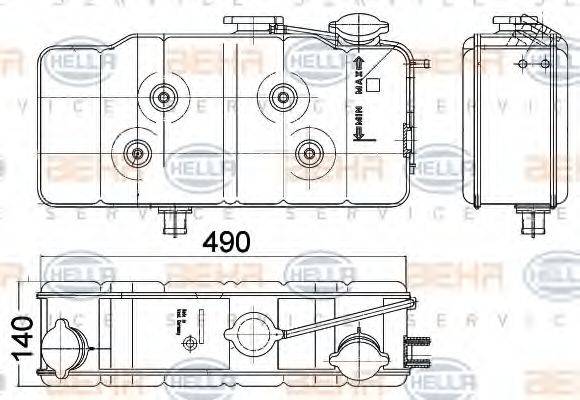 IVECO 42041319 Компенсаційний бак, охолоджуюча рідина