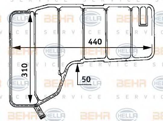 BEHR SERVICE 1202100 Компенсаційний бак, охолоджуюча рідина