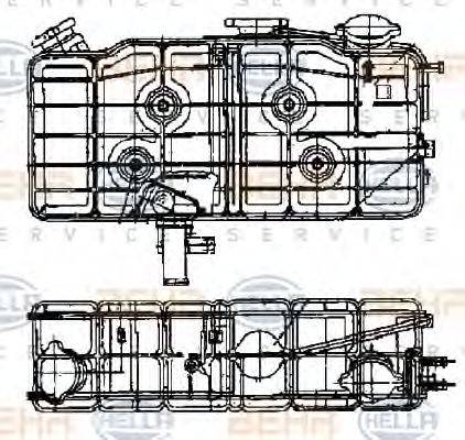 BEHR 1202154 Компенсаційний бак, охолоджуюча рідина