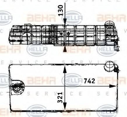 BEHR SERVICE 1202157 Компенсаційний бак, охолоджуюча рідина