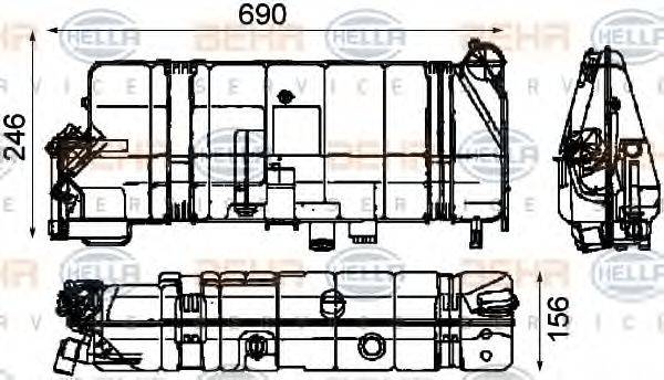 BEHR 43546 Компенсаційний бак, охолоджуюча рідина