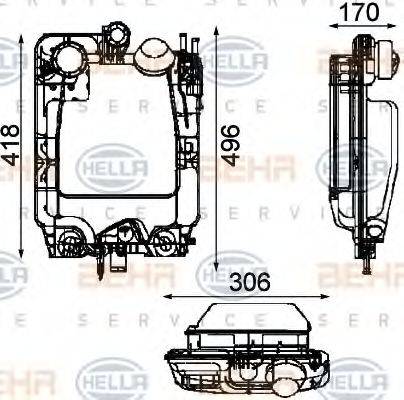 BEHR SERVICE 1202202 Компенсаційний бак, охолоджуюча рідина