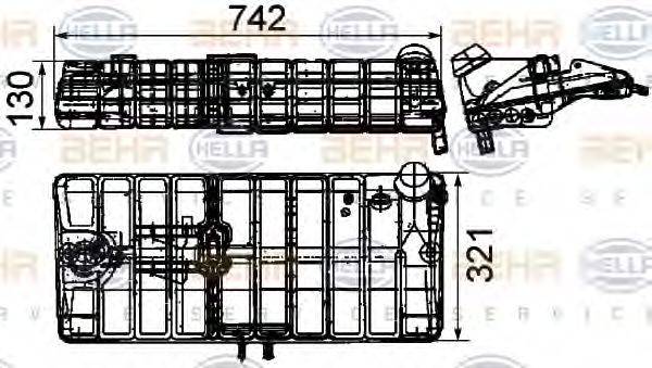 MAN 81.06102.6219 Компенсаційний бак, охолоджуюча рідина