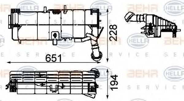BEHR 87227 Компенсаційний бак, охолоджуюча рідина