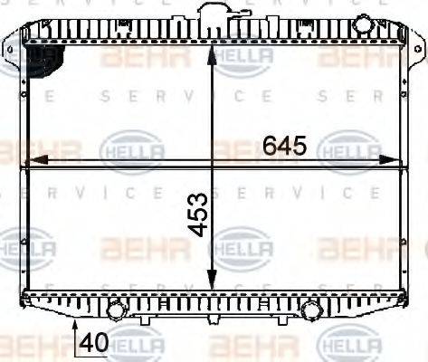 BEHR 48699 Радіатор, охолодження двигуна
