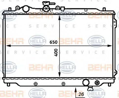 MAZDA FEDG-15-200 Радіатор, охолодження двигуна