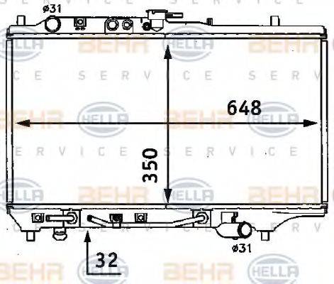 GERI 25648 Радіатор, охолодження двигуна