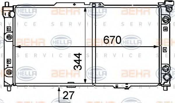 MAZDA BPM9 15 200 B Радіатор, охолодження двигуна