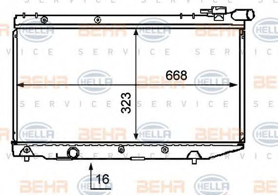 GERI 29162 Радіатор, охолодження двигуна