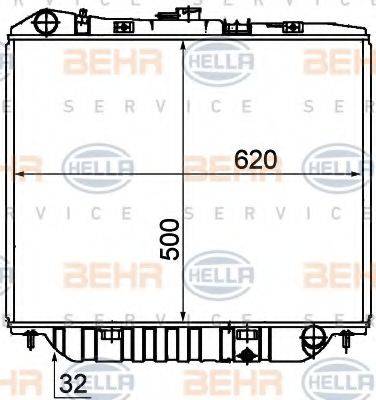 GERI 13514 Радіатор, охолодження двигуна