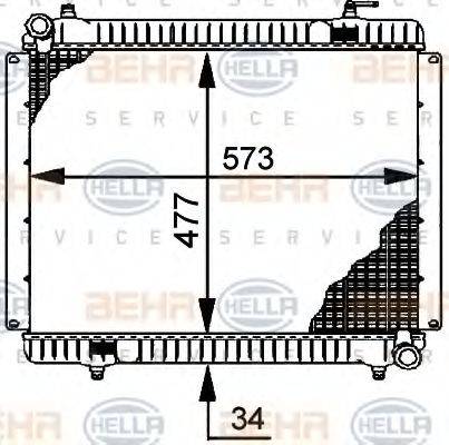 GERI 10541 Радіатор, охолодження двигуна