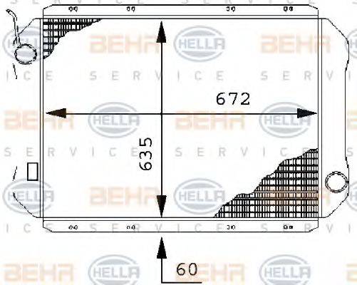 GERI 10543 Радіатор, охолодження двигуна