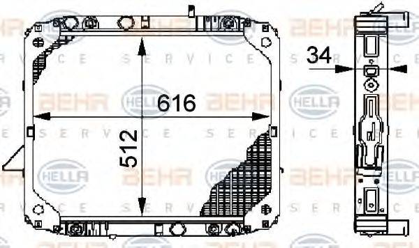 GERI 10520 Радіатор, охолодження двигуна