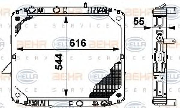 GERI 10522 Радіатор, охолодження двигуна