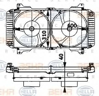 BEHR SERVICE 1203102 Радіатор, охолодження двигуна