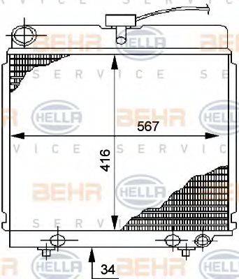 NRF 24251 Радіатор, охолодження двигуна