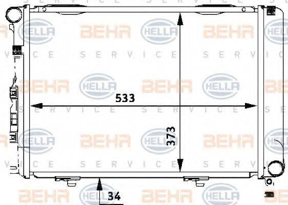 GERI 52420 Радіатор, охолодження двигуна