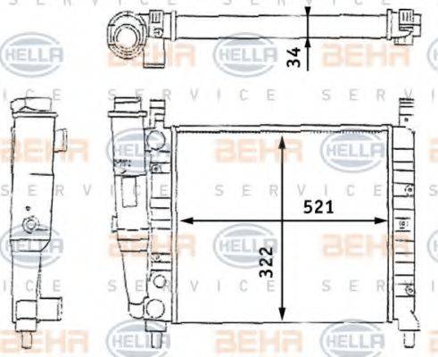 GERI 21991 Радіатор, охолодження двигуна