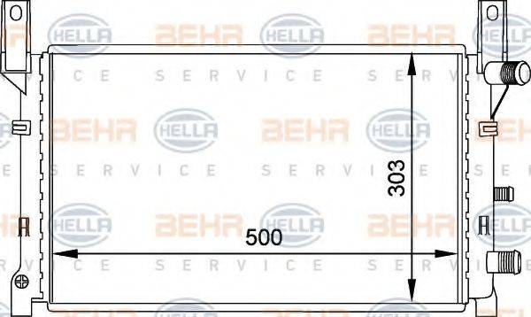 FORD 6 176 237 Радіатор, охолодження двигуна