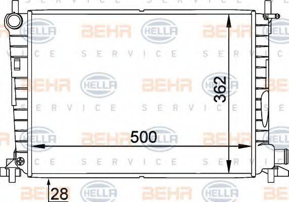FORD XS6H8005GA Радіатор, охолодження двигуна