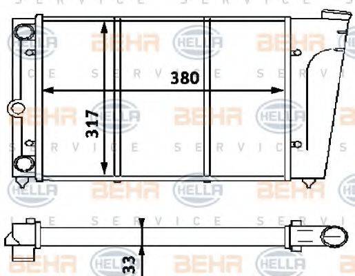 BEHR 2110270 Радіатор, охолодження двигуна