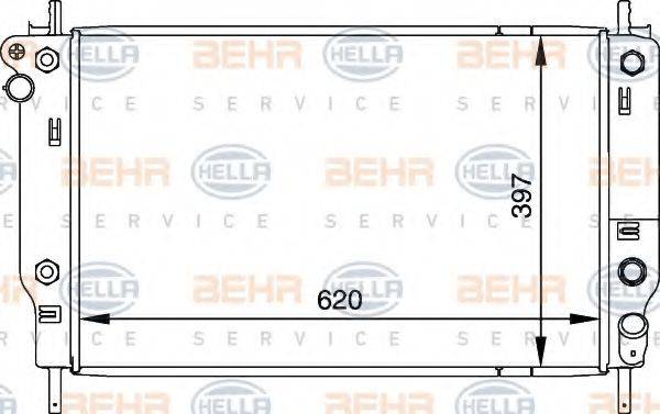 FORD 7 358 426 Радіатор, охолодження двигуна