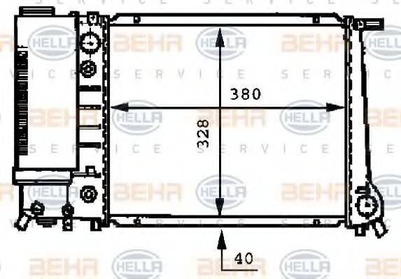 NRF 27603 Радіатор, охолодження двигуна