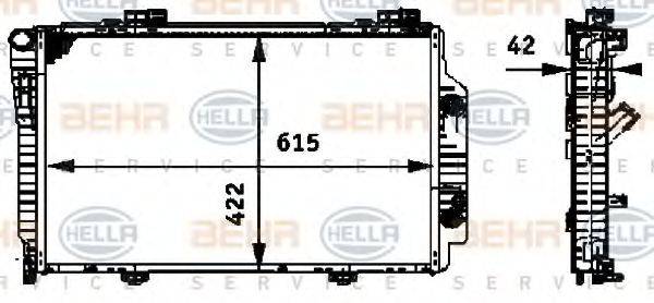 GERI 50355 Радіатор, охолодження двигуна