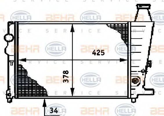 NRF 24720 Радіатор, охолодження двигуна