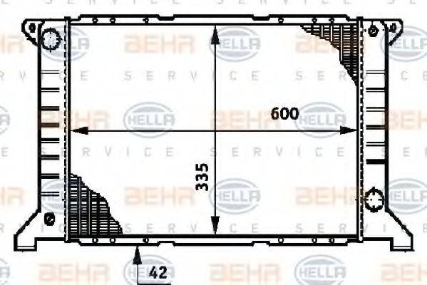 FORD 92VB8005BE Радіатор, охолодження двигуна