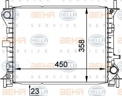 FORD 98AB8005JB Радіатор, охолодження двигуна