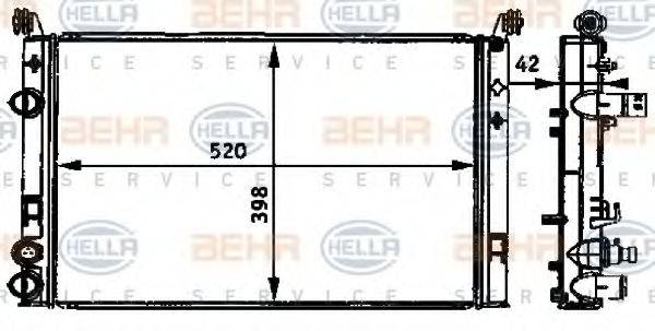 BEHR 86286 Радіатор, охолодження двигуна