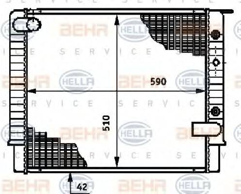 NRF 24780 Радіатор, охолодження двигуна