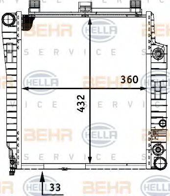 GERI 57004 Радіатор, охолодження двигуна