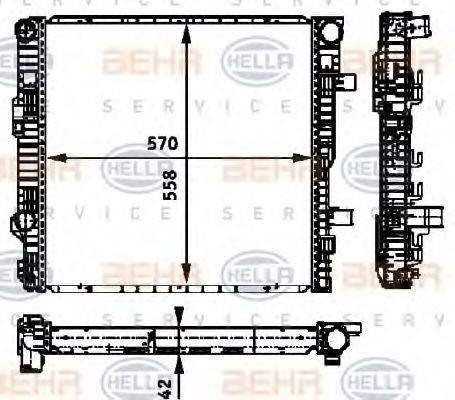 GERI 10607 Радіатор, охолодження двигуна
