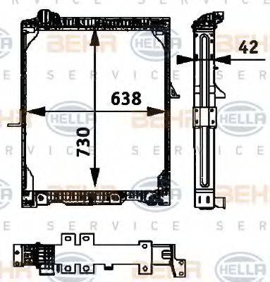 GERI 10606 Радіатор, охолодження двигуна