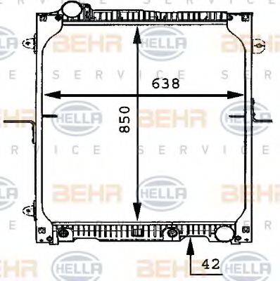 GERI 10585 Радіатор, охолодження двигуна