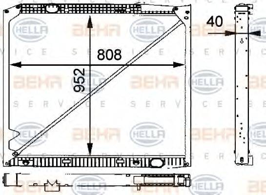 GERI 10575 Радіатор, охолодження двигуна