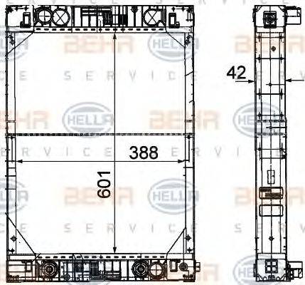 GERI 10593 Радіатор, охолодження двигуна