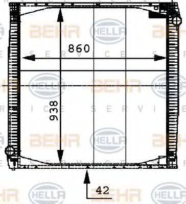 NRF 23601 сітка радіатора, охолодження двигуна
