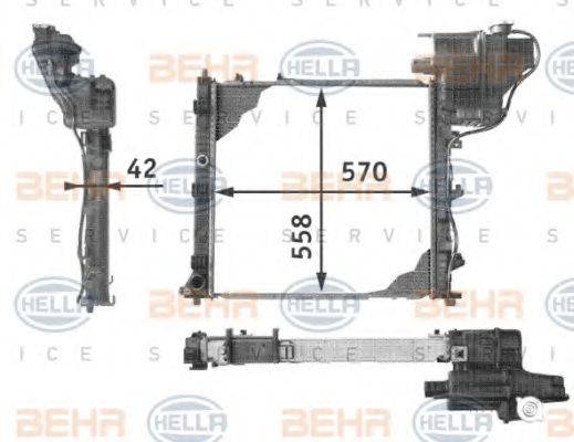 GERI 53824 Радіатор, охолодження двигуна