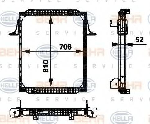 BEHR 89126 Радіатор, охолодження двигуна