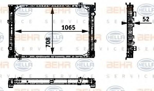BEHR 89653 Радіатор, охолодження двигуна