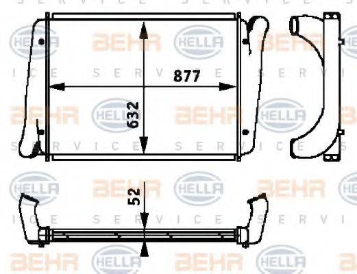 BEHR HELLA SERVICE 40651 Інтеркулер