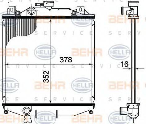 SUZUKI 17700-63B00 Радіатор, охолодження двигуна