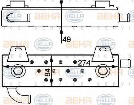 BEHR 0342320002 масляний радіатор, моторне масло
