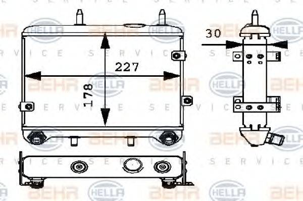 BEHR 03279 масляний радіатор, моторне масло
