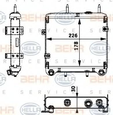 BEHR 13506 масляний радіатор, моторне масло